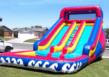 Funny Wave Adult Size Giant Inflatable Water Slide With Pool