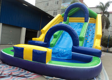 0.55mm PVC Inflatable Adult Pool Slides For Amusement Park , Inflatable Water Park