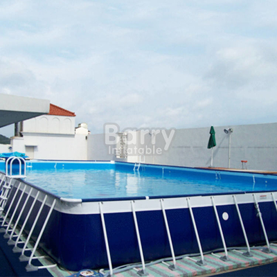 Big Project Rectangular Steel Frame Above Ground Pool For Backyard Fun