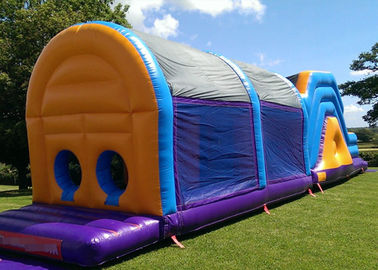 Popular Customized Size Certificated Inflatable Obstacle Course With Cover