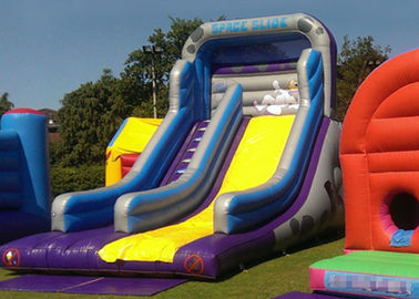 Safety Logo Printing Commercial Inflatable Slide With Climbing Stairs