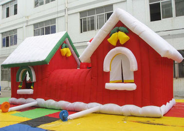 Customized Merry Christmas Inflatable Santa Claus Bouncy Castle For Xmas Decoration