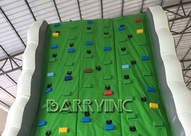 Jungle Green Kids Inflatable Climbing Wall For Amusement Inflatable Play Equipment