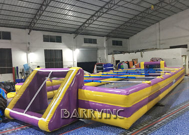 Customized Outdoor Inflatable Sports Games Adults / Children Inflatable Soccer Field
