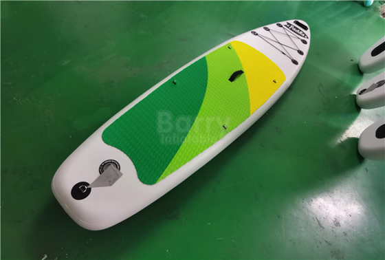 Customized Green And Yellow Inflatable SUP Board Stand Up Paddleboard