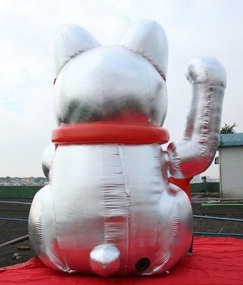 PVC 6m Height Inflatable Advertising Products Fortune Cat Customized Cartoon