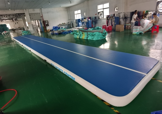 DWF 1.2mm Plato Inflatable Gymnastics Tumble Mats Air Track 15*2*0.2m