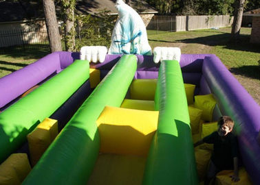 Colorful Halloween Themed Giant Inflatable Obstacle Course For Children / Adults