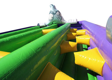 Colorful Halloween Themed Giant Inflatable Obstacle Course For Children / Adults