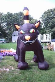 CE Certificate Outdoor Giant Advertising Inflatables Black Cat For Halloween Festival