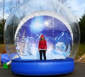 Outdoor Transparent Beautiful Giant Advertising Inflatables Snow Globe CE Approval