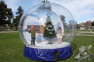 Outdoor Transparent Beautiful Giant Advertising Inflatables Snow Globe CE Approval