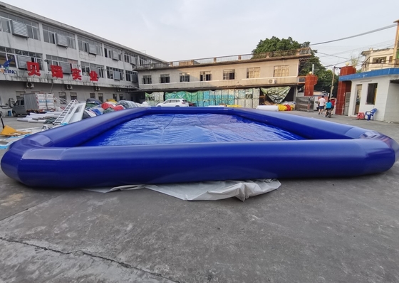 0.9mm PVC Commercial Grade Blue Inflatable Swimming Pool Amusement Games