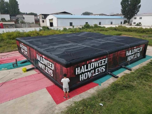 0.55mm PVC Outdoor Inflatable Haunted House Halloween Fun Maze