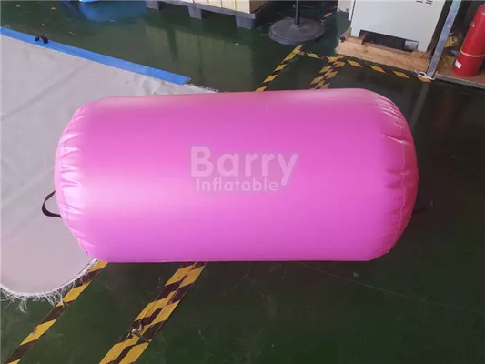 75cm 90cm Diameter Inflatable Air Roller Barrel Easy To Move Pink Color