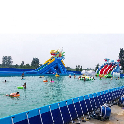 0.9mm Tarpaulin Metal Frame Mobile Swimming Pool Above Ground Inflatable Swimming Pools Outdoors