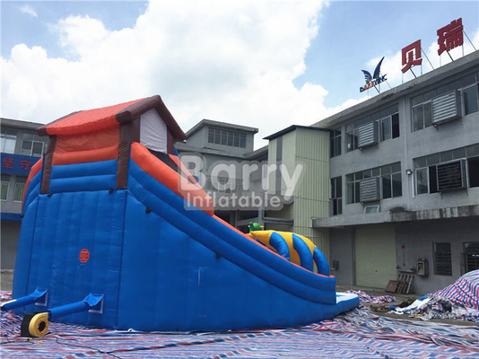 Backyard Inflatable Water Slides And Pool Bouncy Water Slides Customized