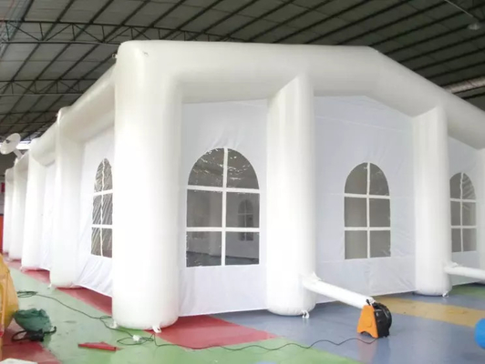 20*10*6m Customized White Inflatable Party Tent Silk Screen Printing