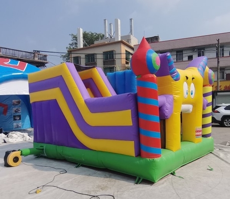 0.55mm PVC Outdoor Inflatable Bouncer House Slide Combo