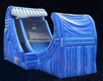Huge 27 Ft Tall Wave Rider Inflatable Water Slides With Air Pump And Repair Material