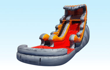 Lava Tidal Wave Inflatable Water Slides For Adult And Kids , Outdoor Games