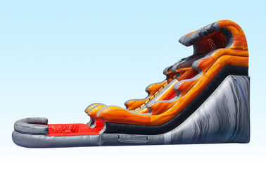 Lava Tidal Wave Inflatable Water Slides For Adult And Kids , Outdoor Games