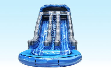 18Ft Summer Splash Kids Inflatable Water Slides 0.55-0.9mm PVC Tarpaulin For Park Centre