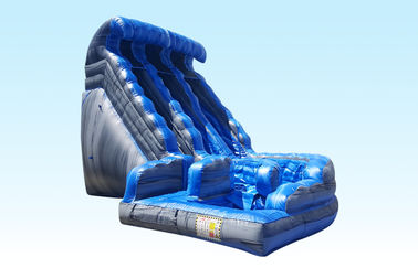 Outdoor Big Curvy Adult / Kids Commercial Inflatable Slide For Festival