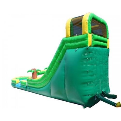 Inflatable Tropical Theme Outdoor Water Slide For Kids Blow Up Slides