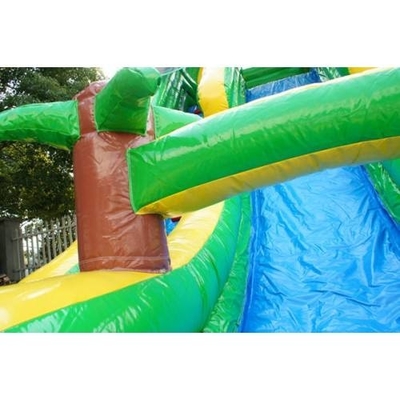 Inflatable Tropical Theme Outdoor Water Slide For Kids Blow Up Slides