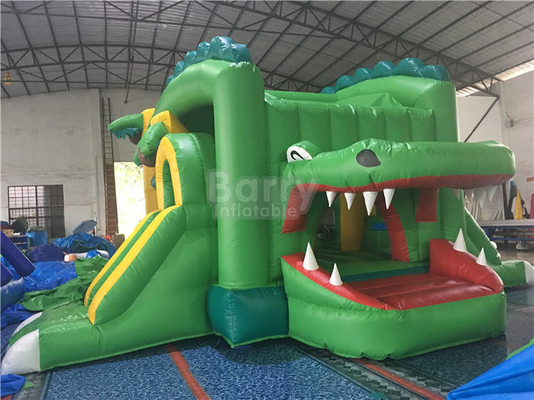 Commercial PVC Inflatable Slide Combo Party Moon Castle Bounce And Slide