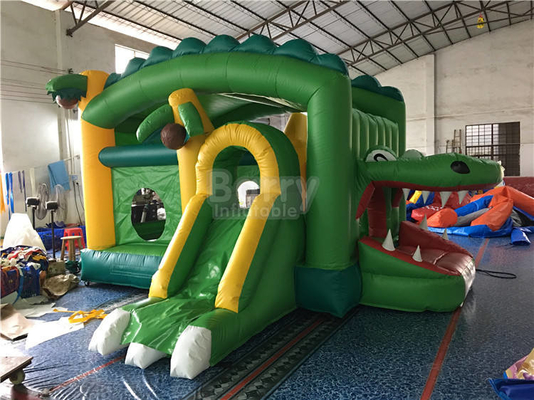 Commercial PVC Inflatable Slide Combo Party Moon Castle Bounce And Slide