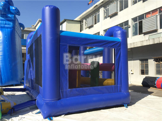 EN71 Backyard Inflatable Princess Bounce House With Slide