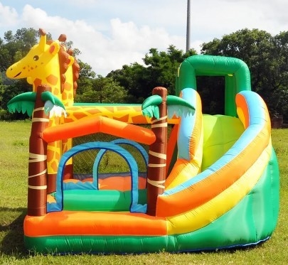 0.55mm PVC Inflatable Trampoline Jumping Castle Deer Inflatable Amusement Park