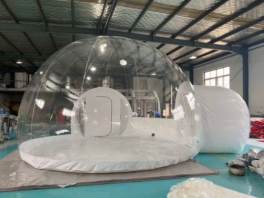 1mm PVC Inflatable Tent Commercial Grade Clear Eco Dome Camping Bubble Tent