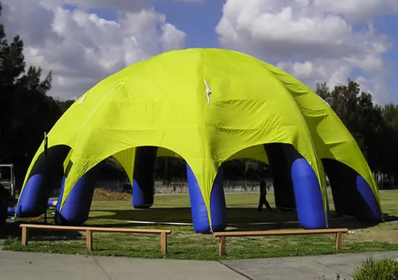 Oxford Or PVC Inflatable Spider Dome Tent 10m Diameter Digital Printing