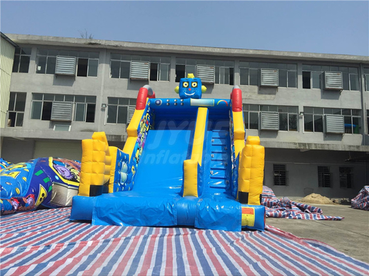 Commercial Inflatable Water Slides Robot Theme Outdoor With Printing