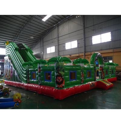 0.55mm PVC Inflatable Obstacle Course Jumper Bounce House Amusement Park