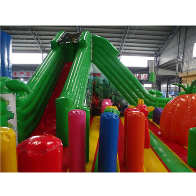 0.55mm PVC Inflatable Obstacle Course Jumper Bounce House Amusement Park