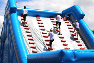 0.55mm PVC Inflatable 5k Run / Commercial Inflatable Obstacle Course Big Red Event Equipment