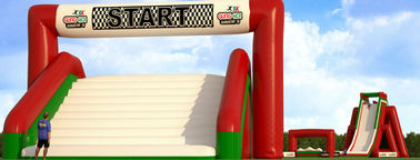 Customized Large Inflatable 5k Run / Inflatable Bouncy Obstacle Course For Summer Event CE Approval