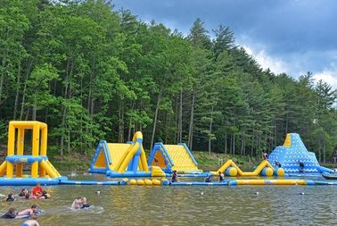 Logo Printing Customized Inflatable Water Sport / Aquapark For Lake PVC Tarpaulin