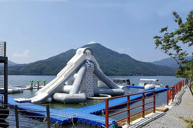 Giant Aquaglide Inflatable Water Park , Inflatable Water Assault Course With EN15649