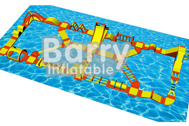 Water Games Inflatable Floating Obstacle Course With 0.9mm Plato PVC Tarpaulin