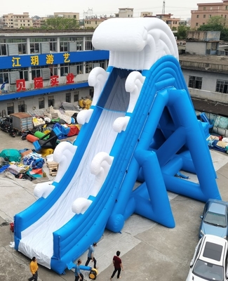 Cartoon Theme Giant Inflatable Water Slides For Adult Outdoor PVC Tarpaulin Material