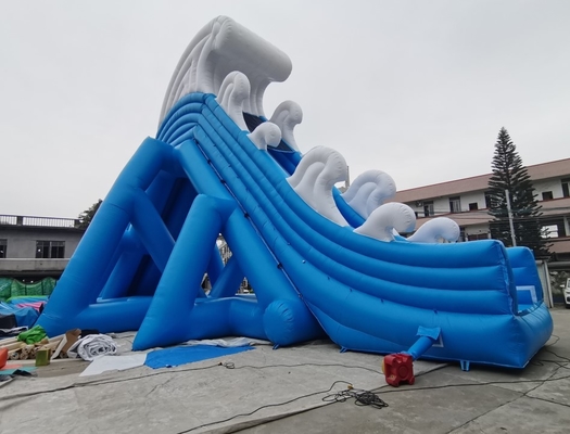 Cartoon Theme Giant Inflatable Water Slides For Adult Outdoor PVC Tarpaulin Material