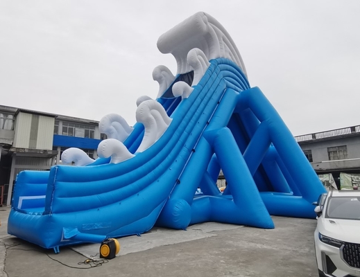 Cartoon Theme Giant Inflatable Water Slides For Adult Outdoor PVC Tarpaulin Material