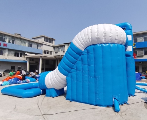 Jumper Combo Castle Pool Inflatable Water Slides Large Inflatable Double Slide Digital Printing