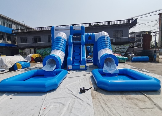 Jumper Combo Castle Pool Inflatable Water Slides Large Inflatable Double Slide Digital Printing