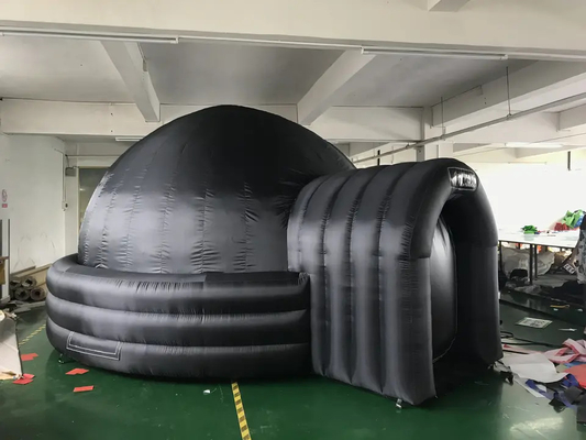 Oxford Cloth Air Blow Up Tent Black Inflatable Dome Projection Planetarium Cinema Tent